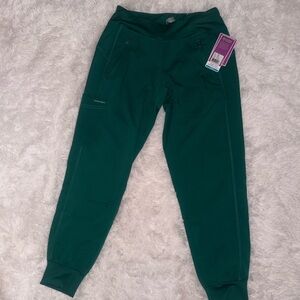 XS Healing Hands Women's Green Jogger scrubs